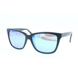 Maui Jim Jacaranda MJ 763-2M Black Sunglasses Blue Polarized -SCRATCHED LENS